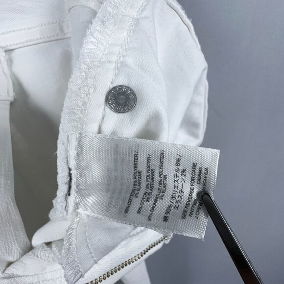 J.Crew 9' High Rise Toothpick Skinny Jeans Womens Size 27 Light Wash White - Picture 11 of 12